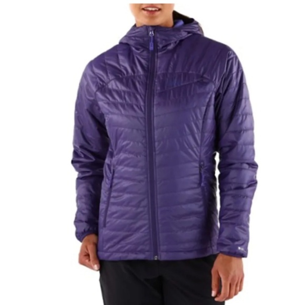 REI Co-op Women’s Revelcloud Insulated Purple Hoodie Jacket, Size XS